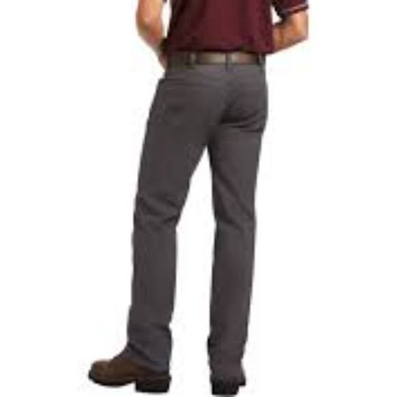Ariat Rebar M4 Slim Fit Straight Leg Work Jeans 36/30 | DuraStretch Gray | NWT - Picture 7 of 12